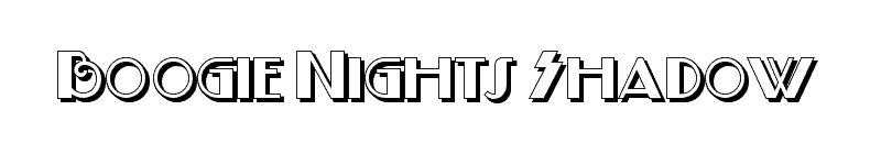 Boogie Nights Shadow Font