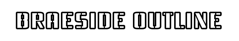 Braeside Outline Font