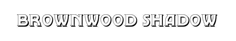 Brownwood Shadow Font