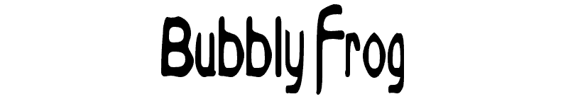Bubbly Frog Font
