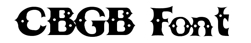 CBGB Font Font