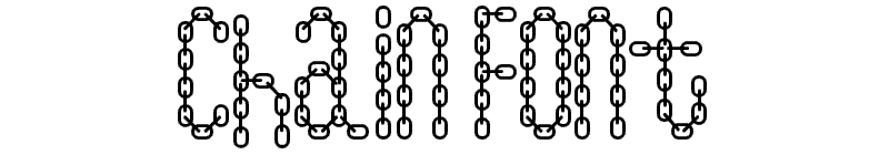 Chain Font Font