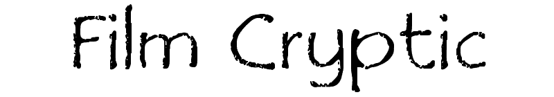 Film Cryptic Font