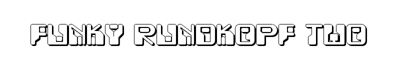 Funky Rundkopf Two Font