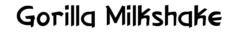 Gorilla Milkshake Font