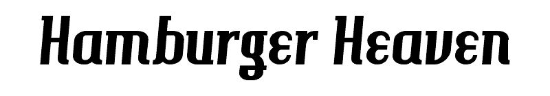 Hamburger Heaven Font