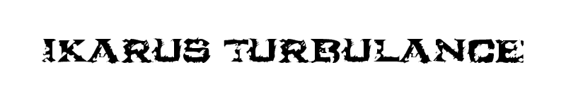 Ikarus Turbulance Font