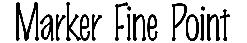 Marker Fine Point Font