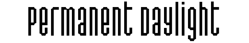 Permanent Daylight Font