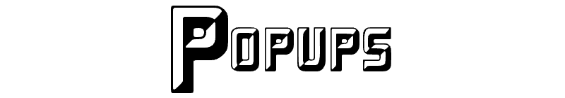 Popups Font