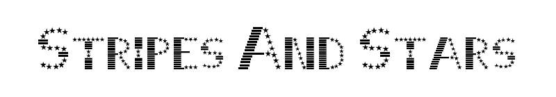 Stripes And Stars Font