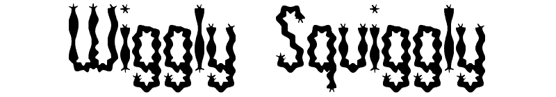 Wiggly Squiggly Font